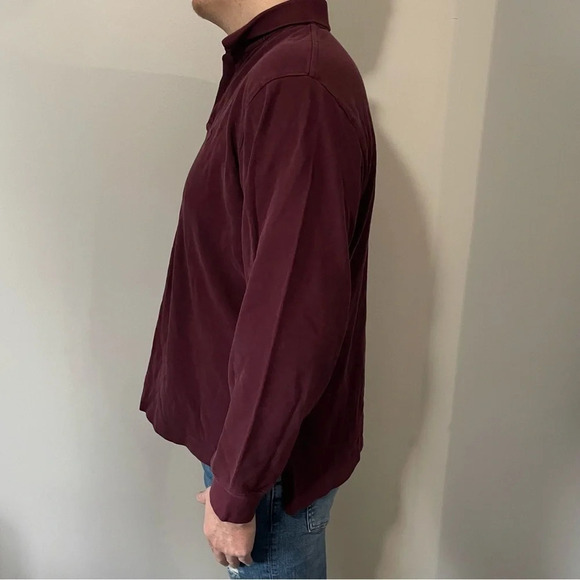 🏇Vintage  Burgundy Ralph Lauren Polo! Men’s Size XL🏇 - Picture 3 of 11